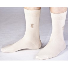 Мужские классические носки с ромбами на паголенке - ромбы M-L001